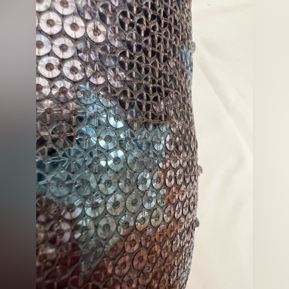 Ugg kid’s classic short II sequin star denim blue silver boot. Size 3 - Picture 11 of 12